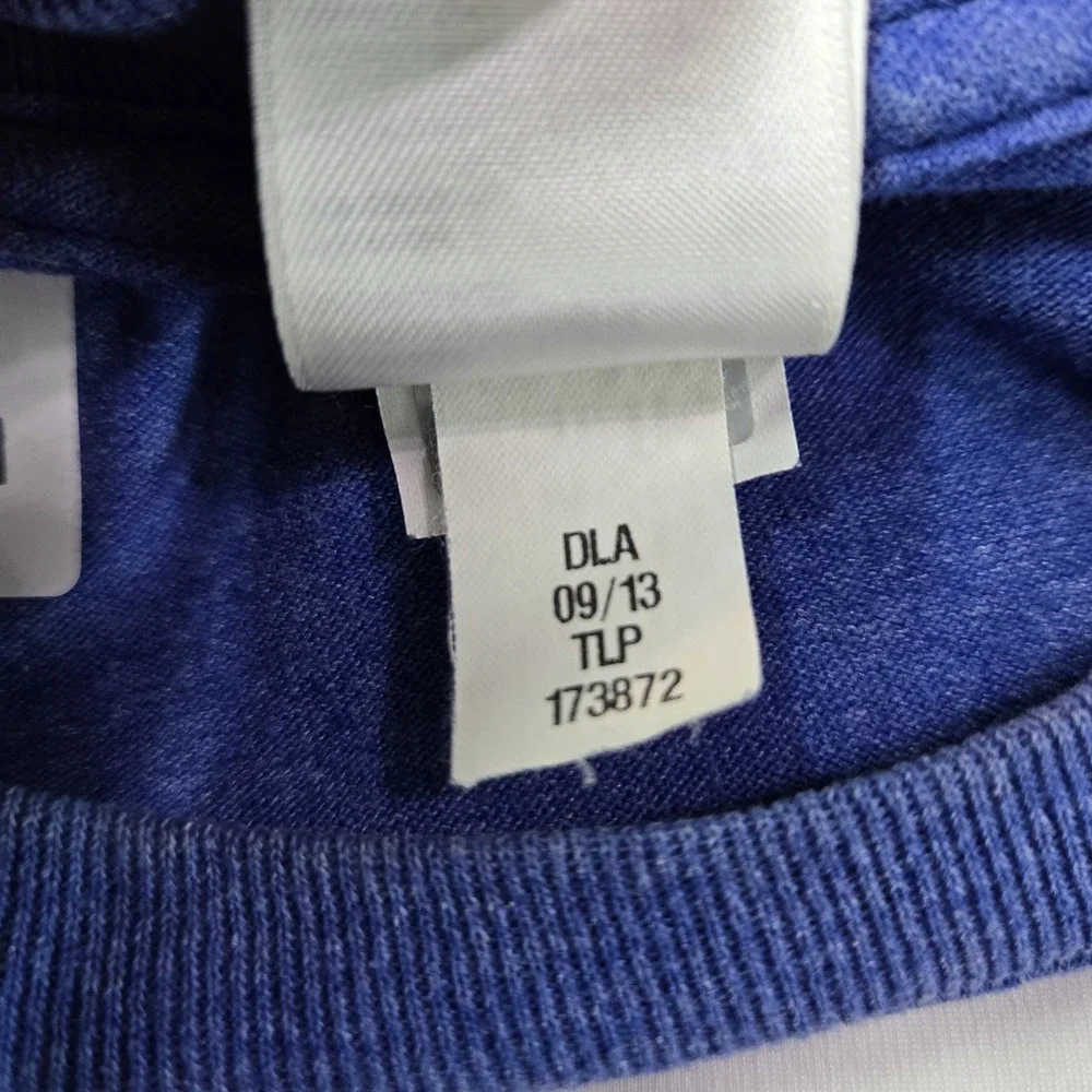 The North Face Men Shirt M Blue Logo Short Sleeve READ